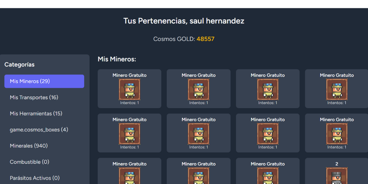 Proyecto Cosmominers